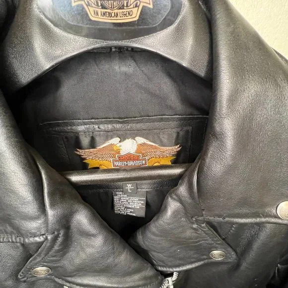 Women's Leather Motorcycle Jacket - Large - Picture 3 of 6